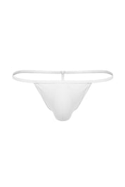 Cotton Rib T-String Thong | Pure White Thongs | Coyote Jocks