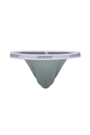 Cotton Rib Thong | Grey Sage Thongs | Coyote Jocks