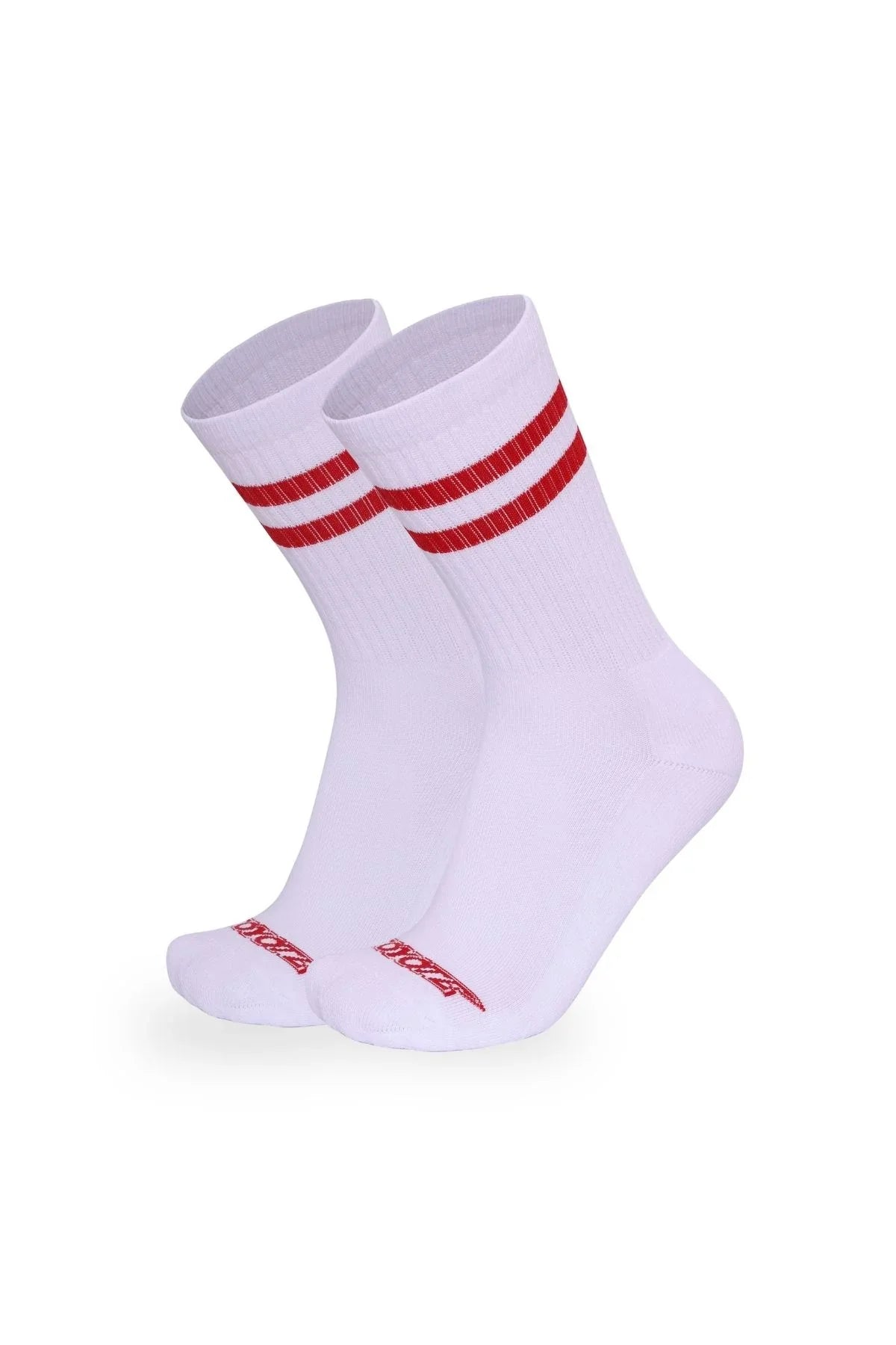 Cotton Ringer Sock | Red Socks | Coyote Jocks