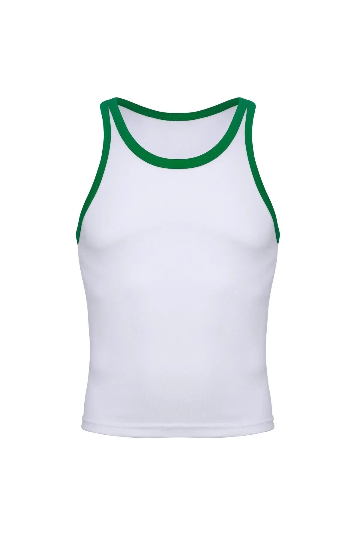 Cotton Ringer Tank | Green Tanks | Coyote Jocks