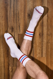 Axle Sock | Red & Blue Socks | Coyote Jocks