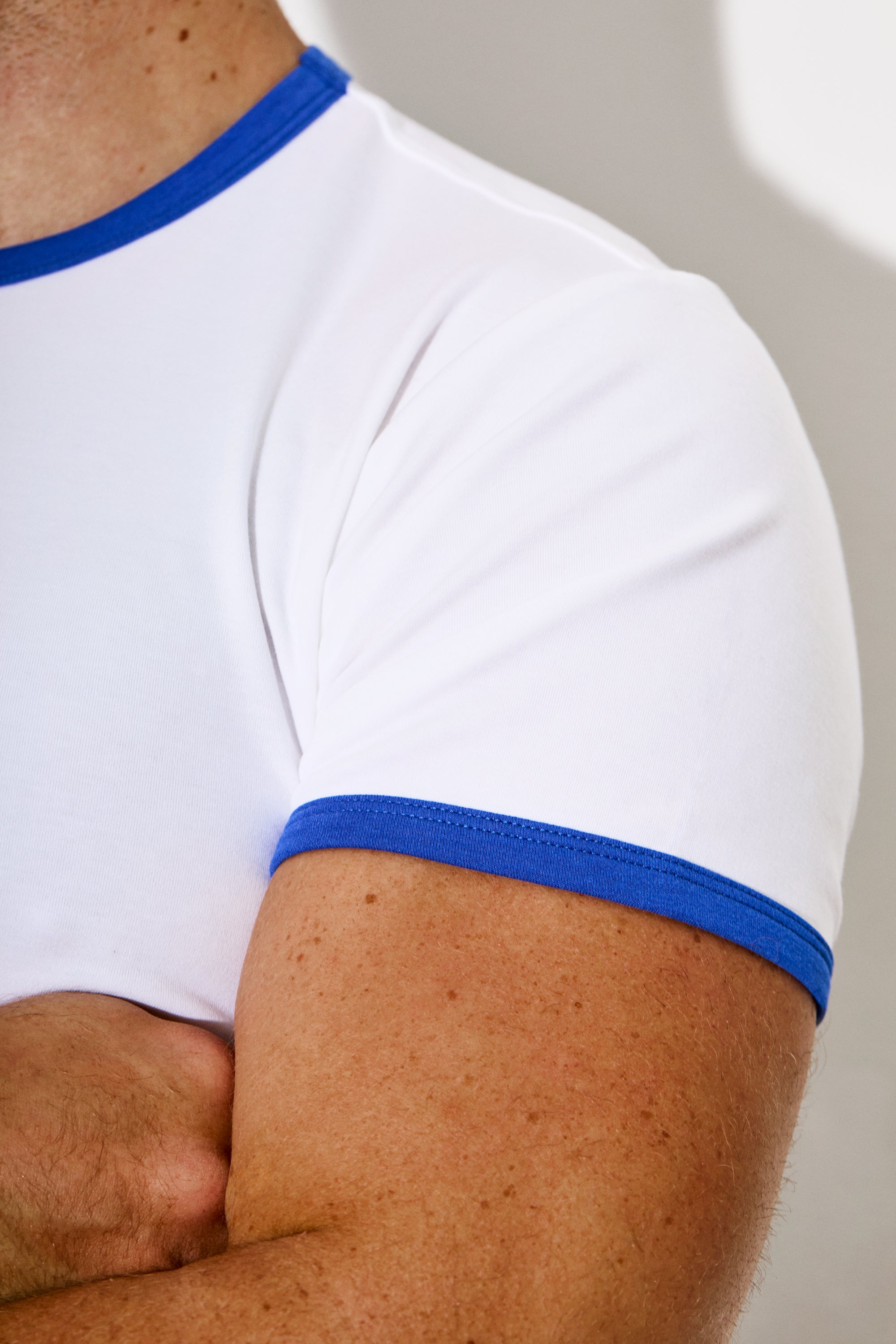 Cotton Ringer T-Shirt | Blue