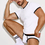 Cotton Ringer T-Shirt | Black