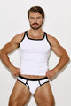 Cotton Ringer Tank | Black - Coyote Jocks
