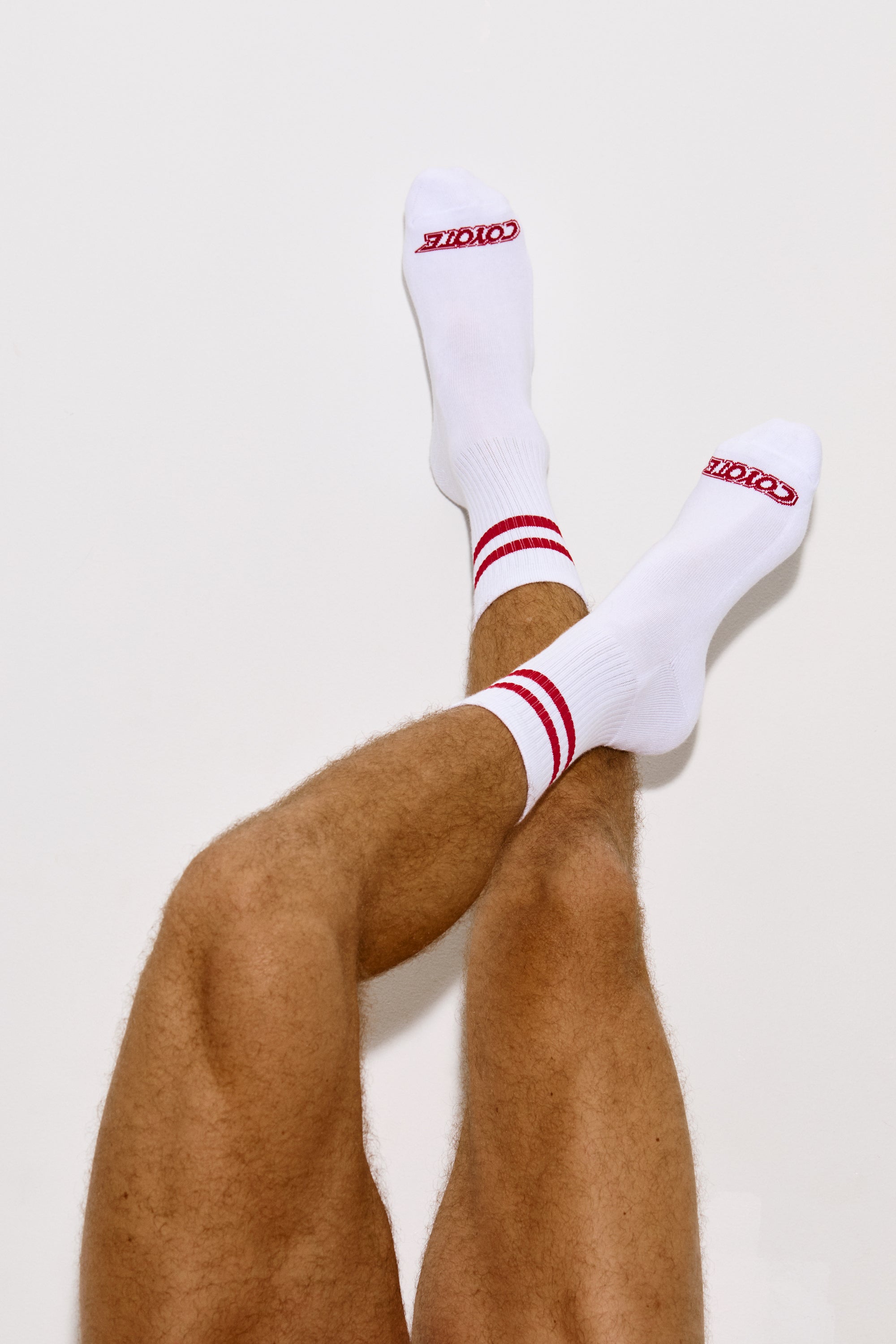 Cotton Ringer Sock | Red