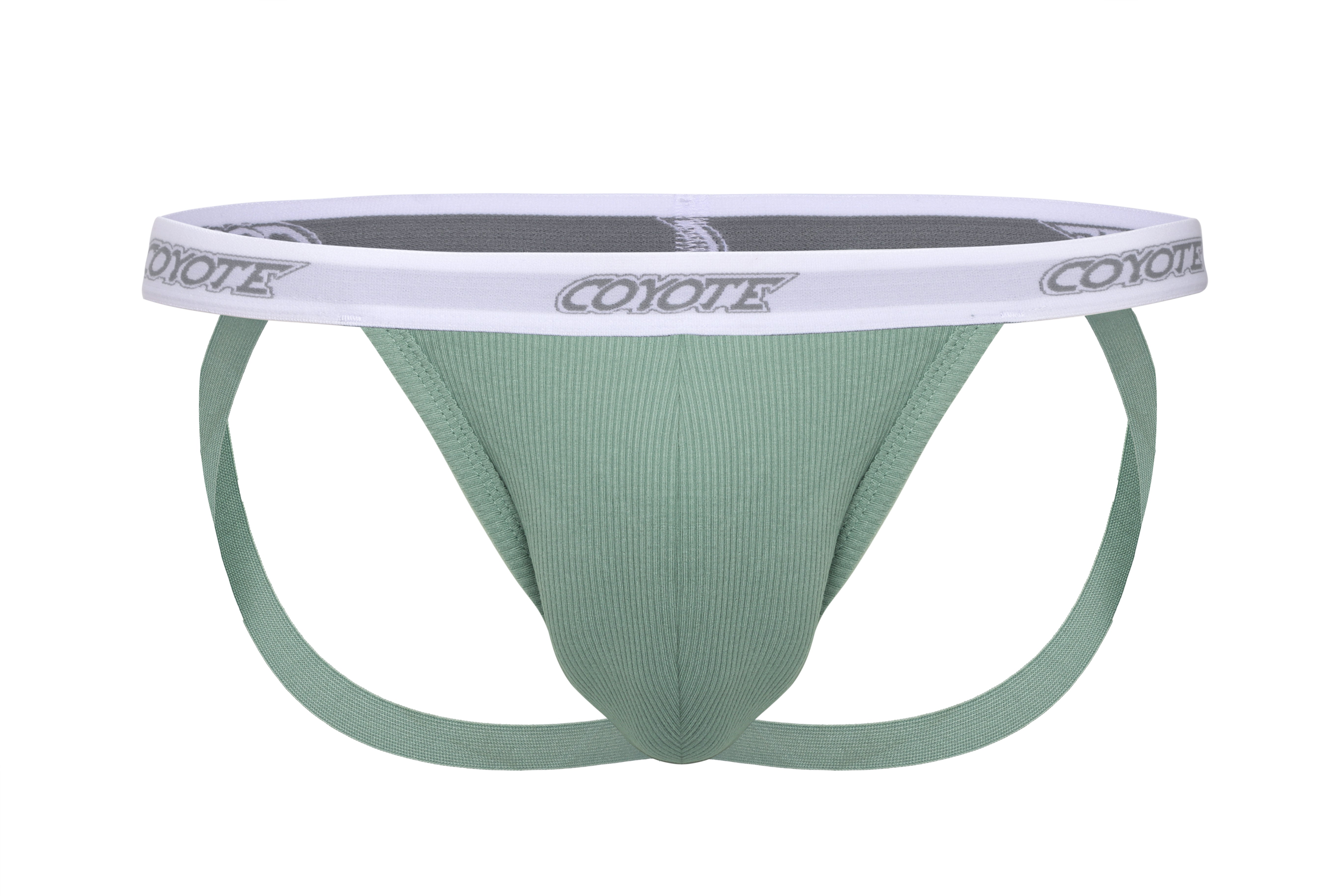 Cotton Rib Jockstrap | Grey Sage