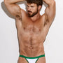 Jockstrap en coton à anneaux | Vert