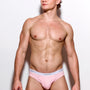 Cotton Rib Fly Front Brief | Pink