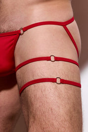 Hardware Leg Band | Red (2-Pack)