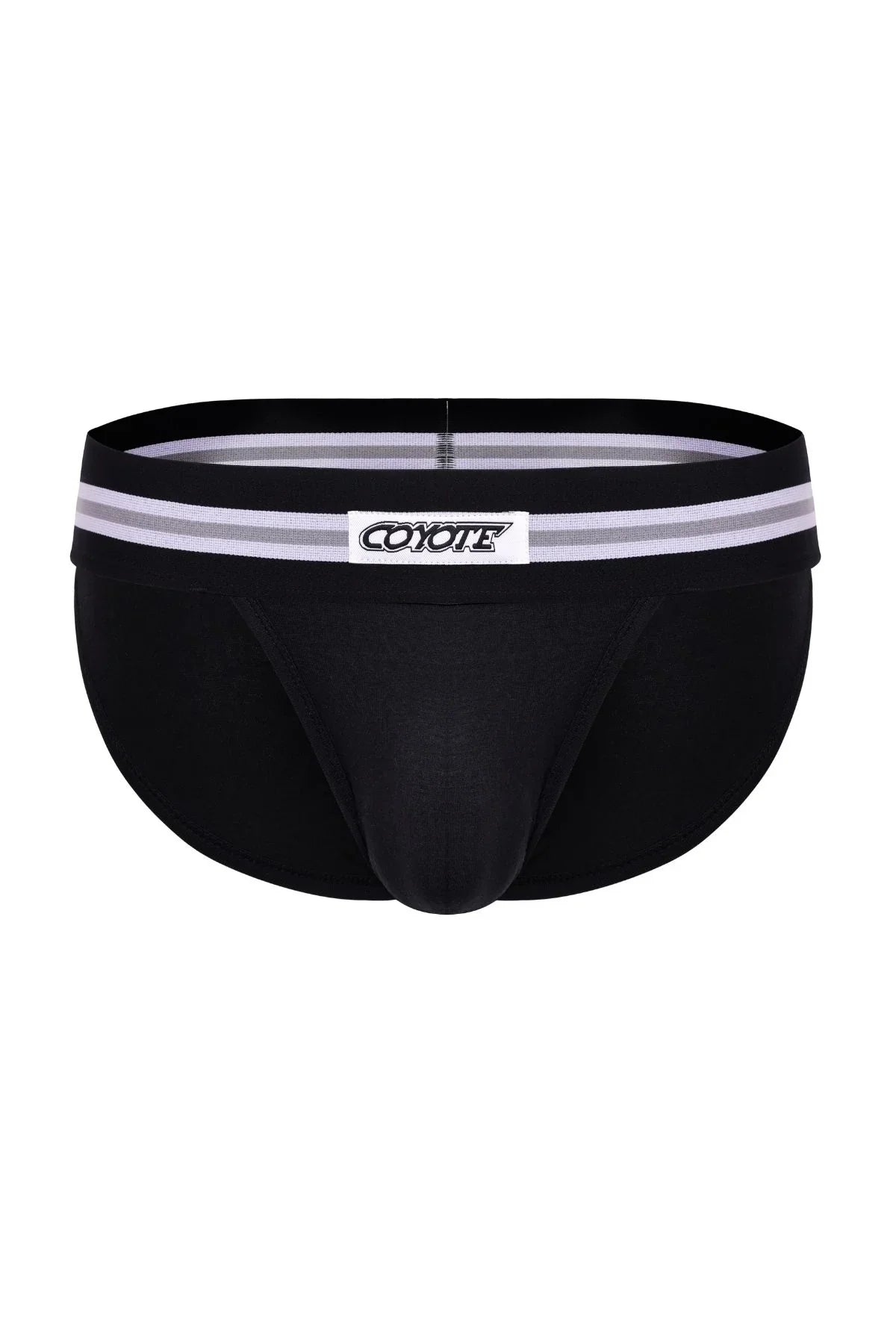 Varsity Sport Brief | Jet Black Briefs | Coyote Jocks