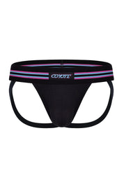 Varsity Jockstrap | Neon Black Jockstraps | Coyote Jocks