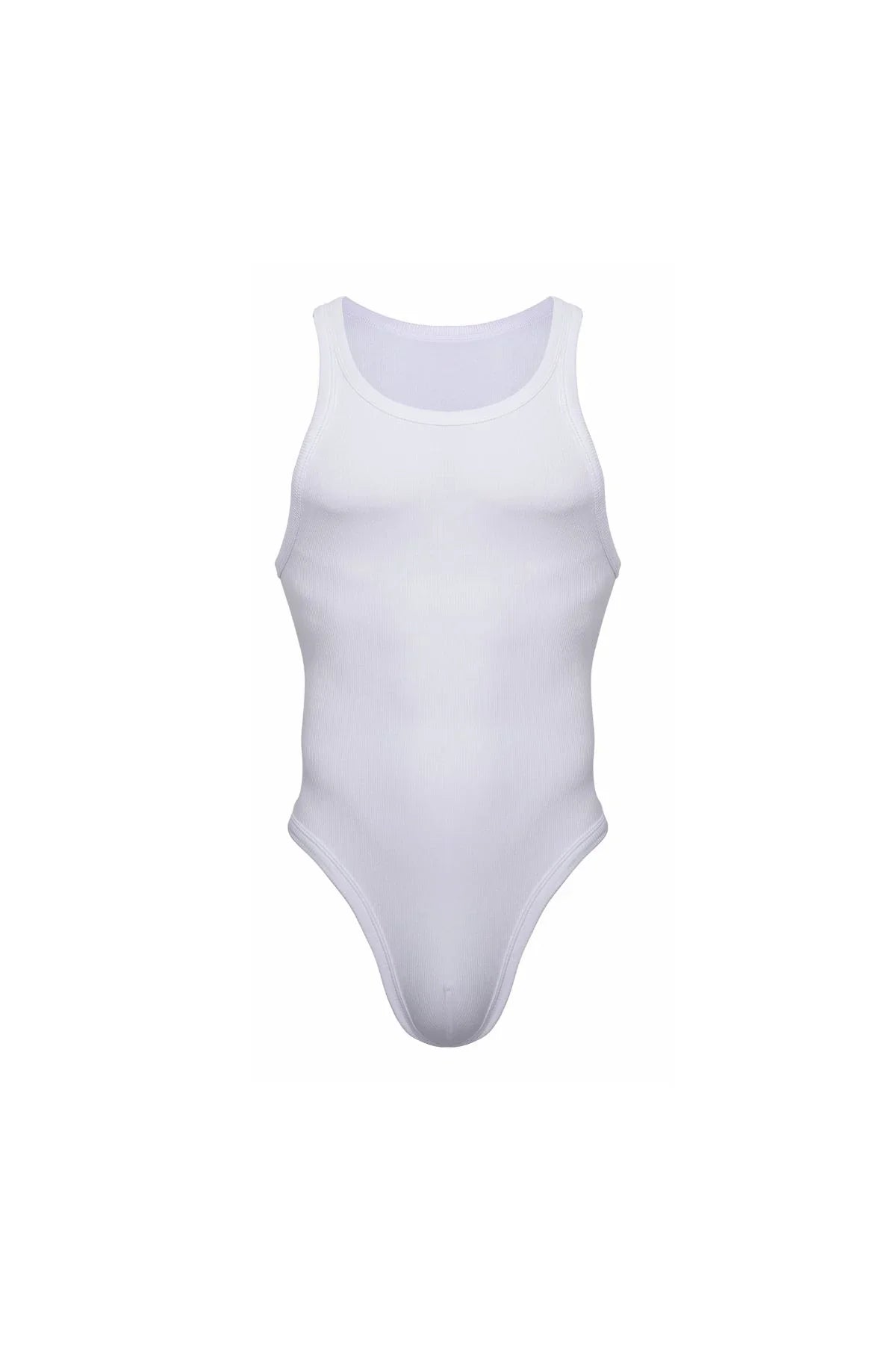 Cotton Rib Bodysuit | Pure White Bodysuits | Coyote Jocks