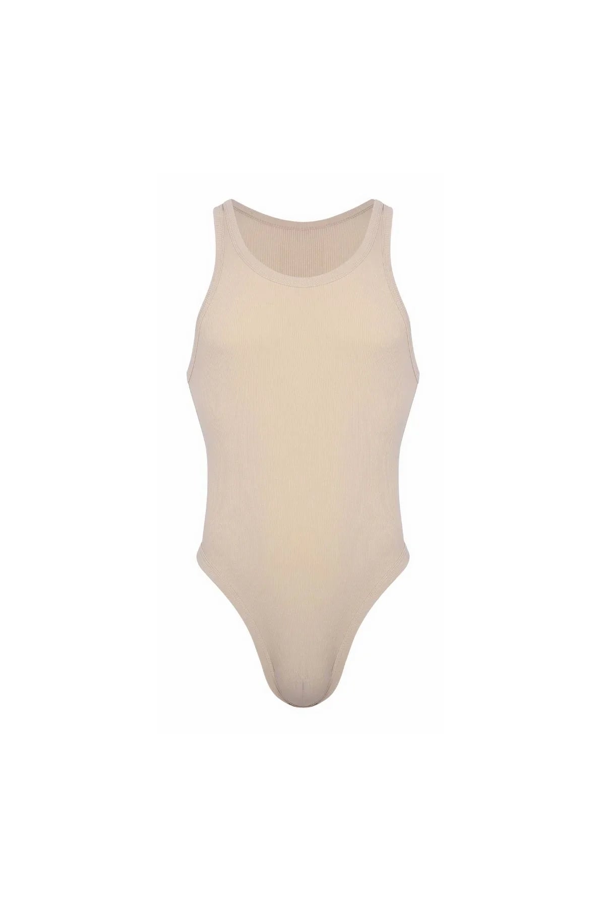 Cotton Rib Bodysuit | Sand Bodysuits | Coyote Jocks