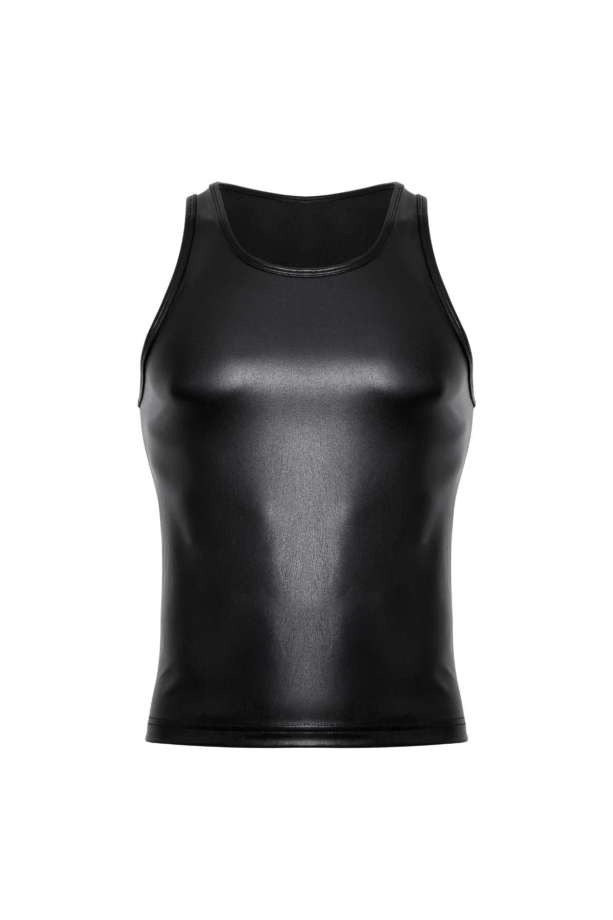 Vegan Leather Crop Tank Tanks | Coyote Jocks