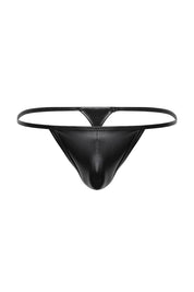 Vegan Leather Micro Thong Thongs | Coyote Jocks
