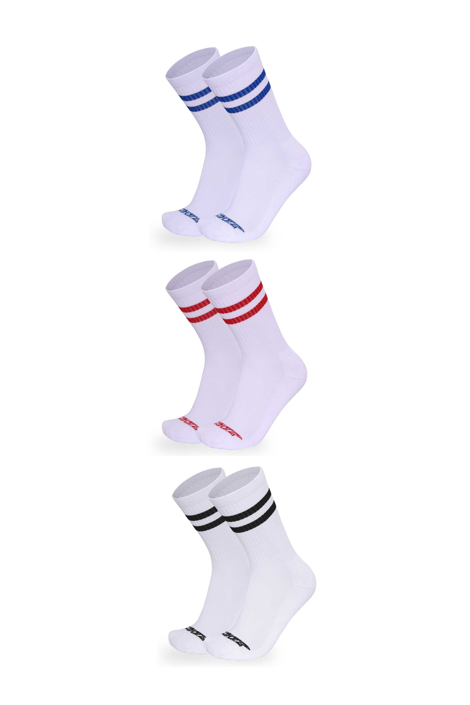 Cotton Ringer Sock 3-Pack