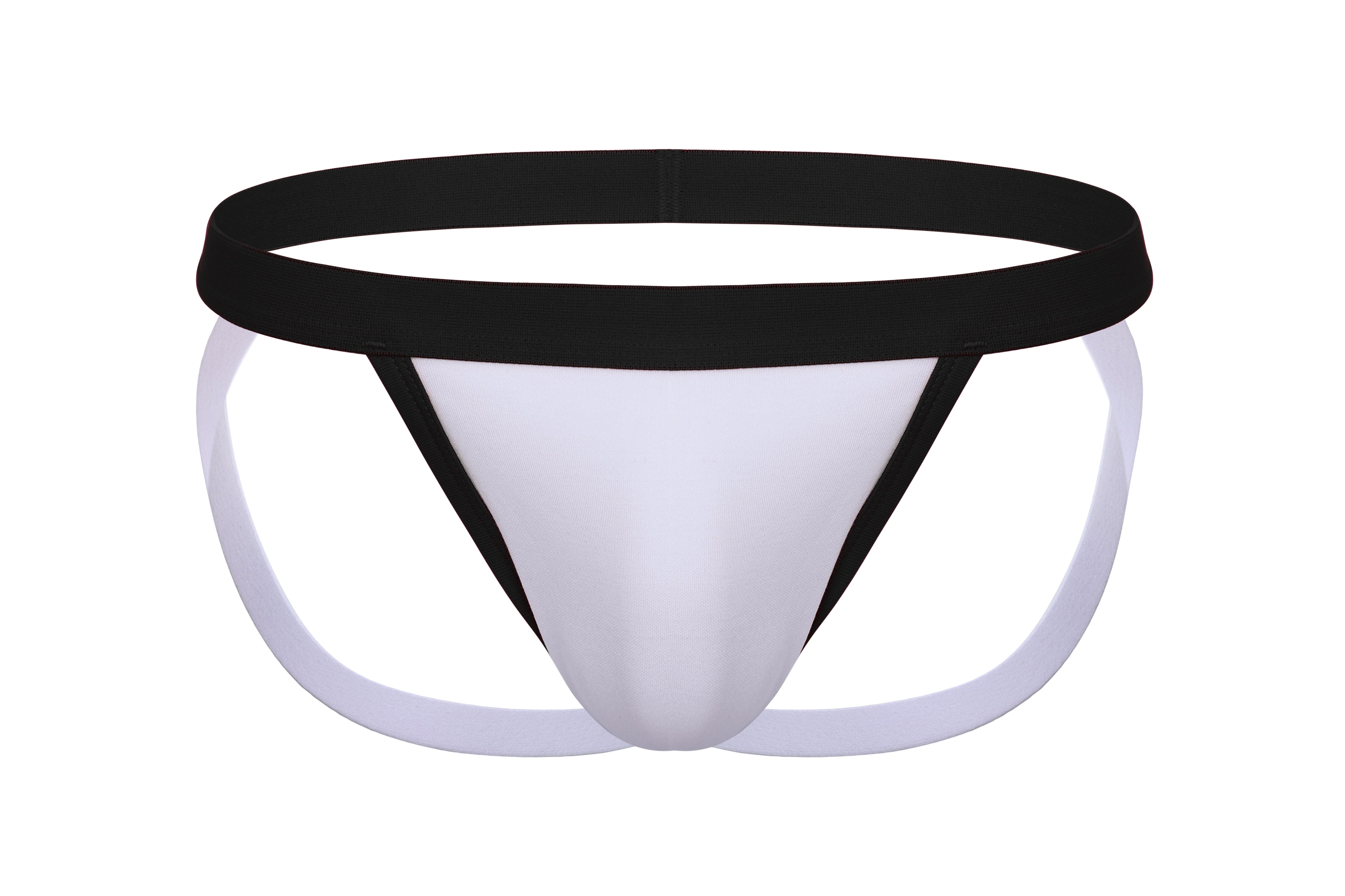 Cotton Ringer Jockstrap | Black