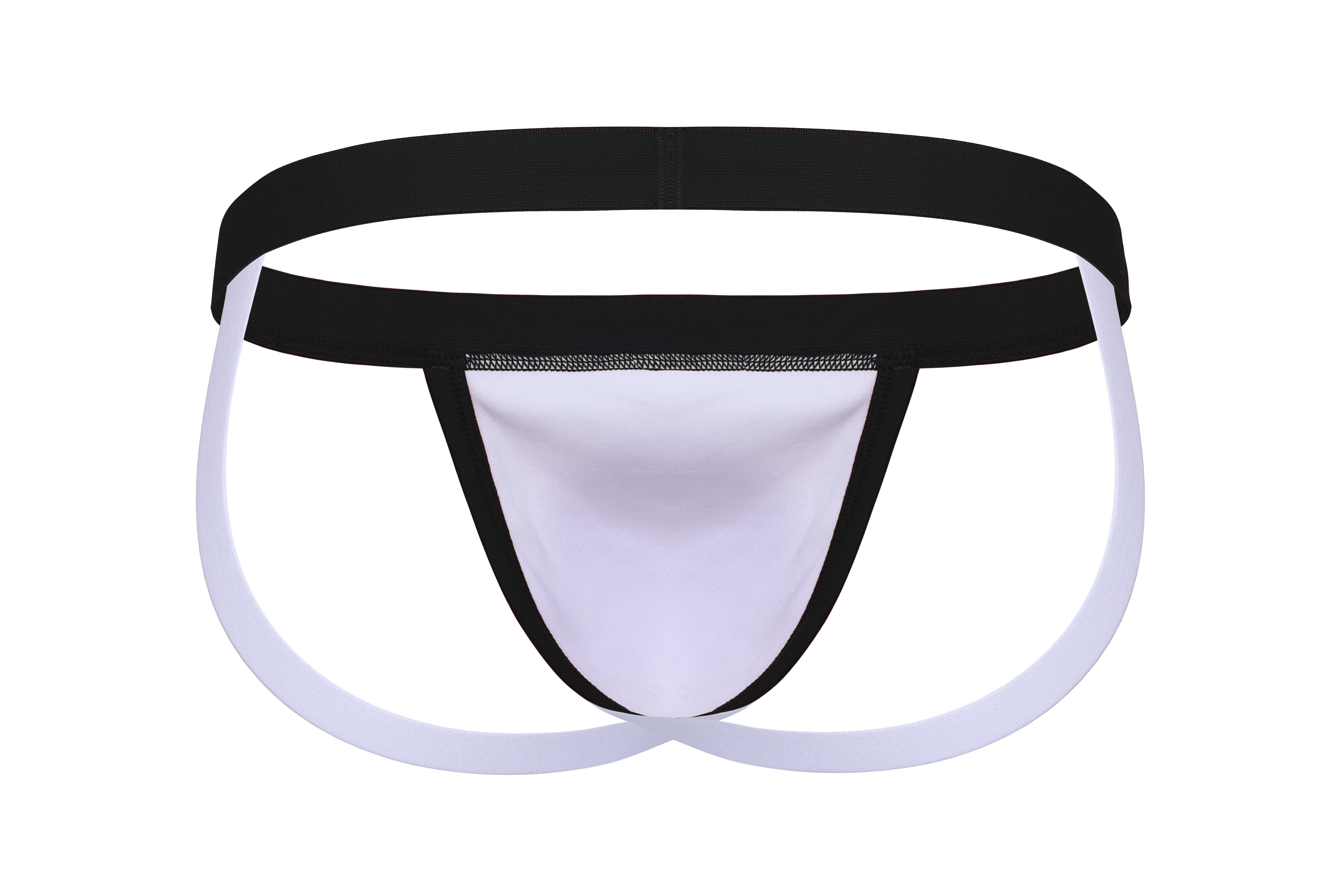 Cotton Ringer Jockstrap | Black