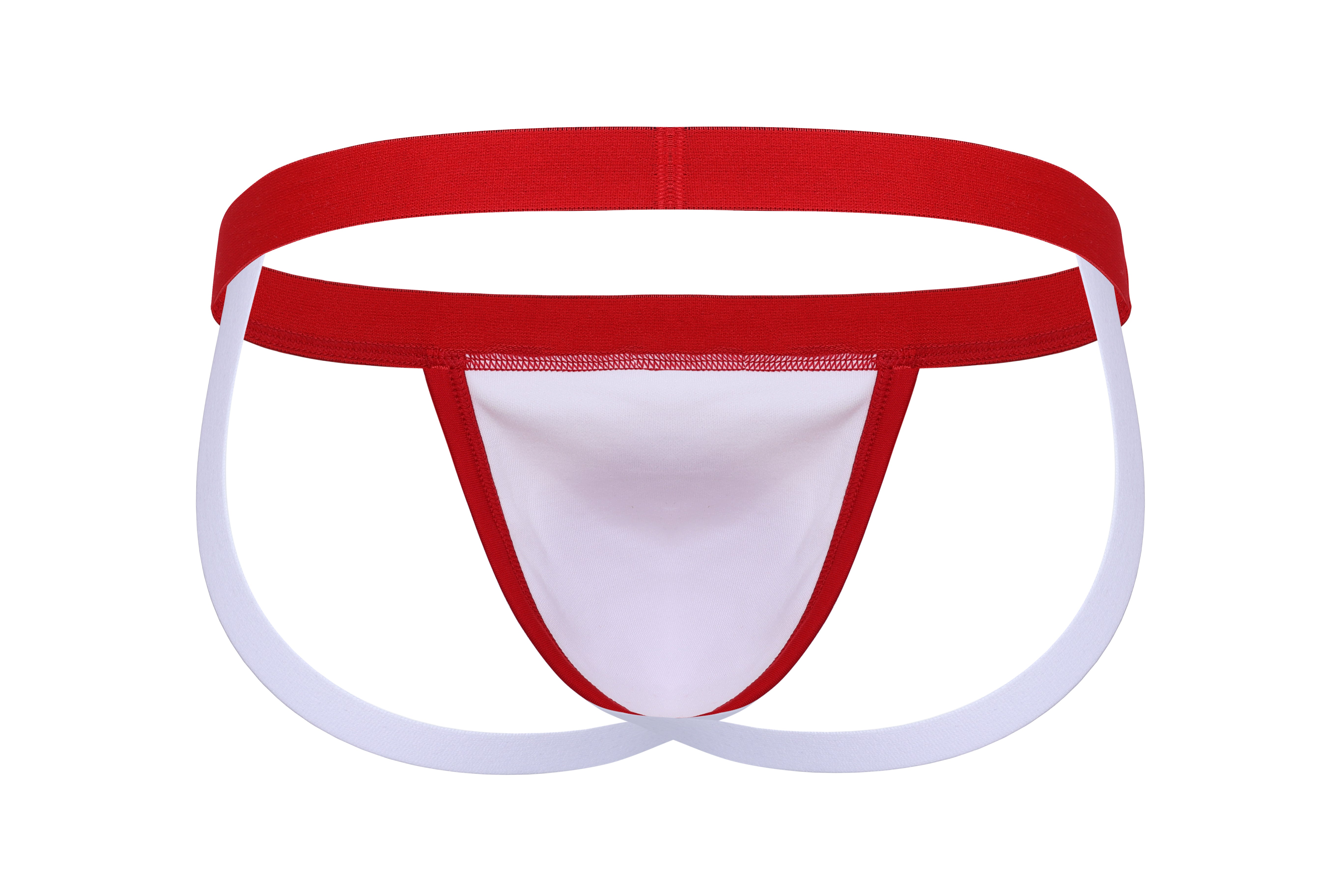 Cotton Ringer Jockstrap | Red