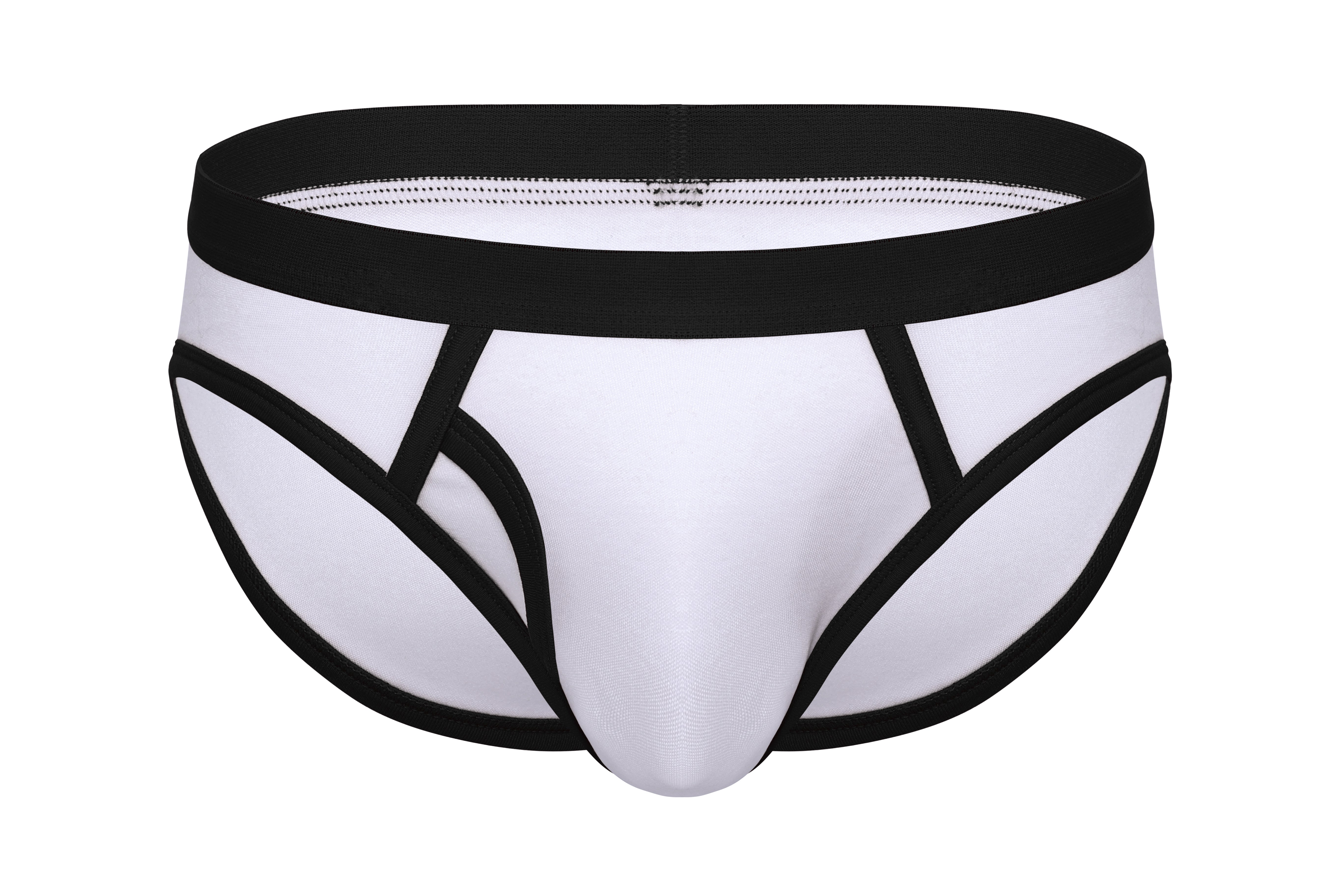 Cotton Ringer Fly Brief | Black