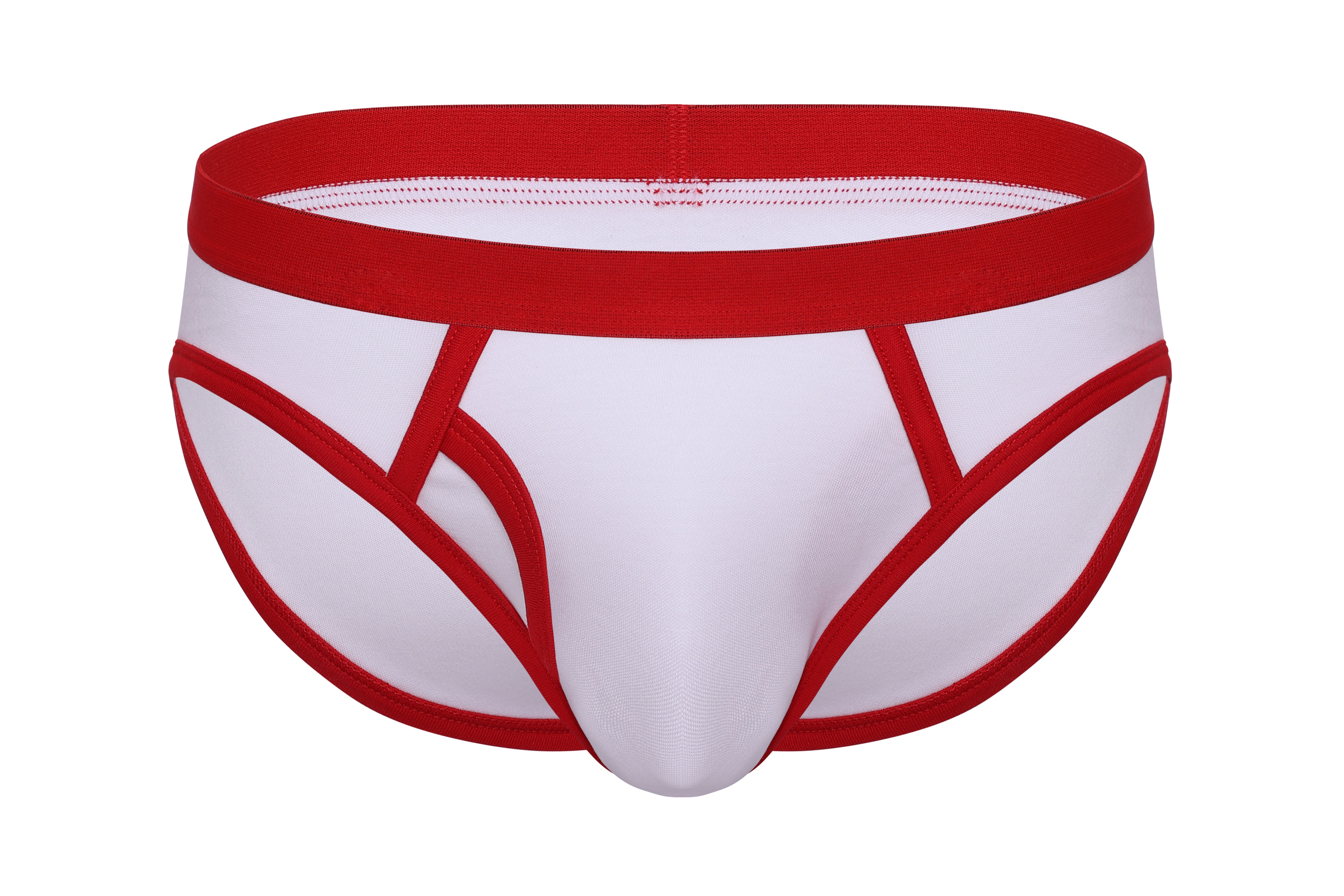 Cotton Ringer Fly Brief | Red