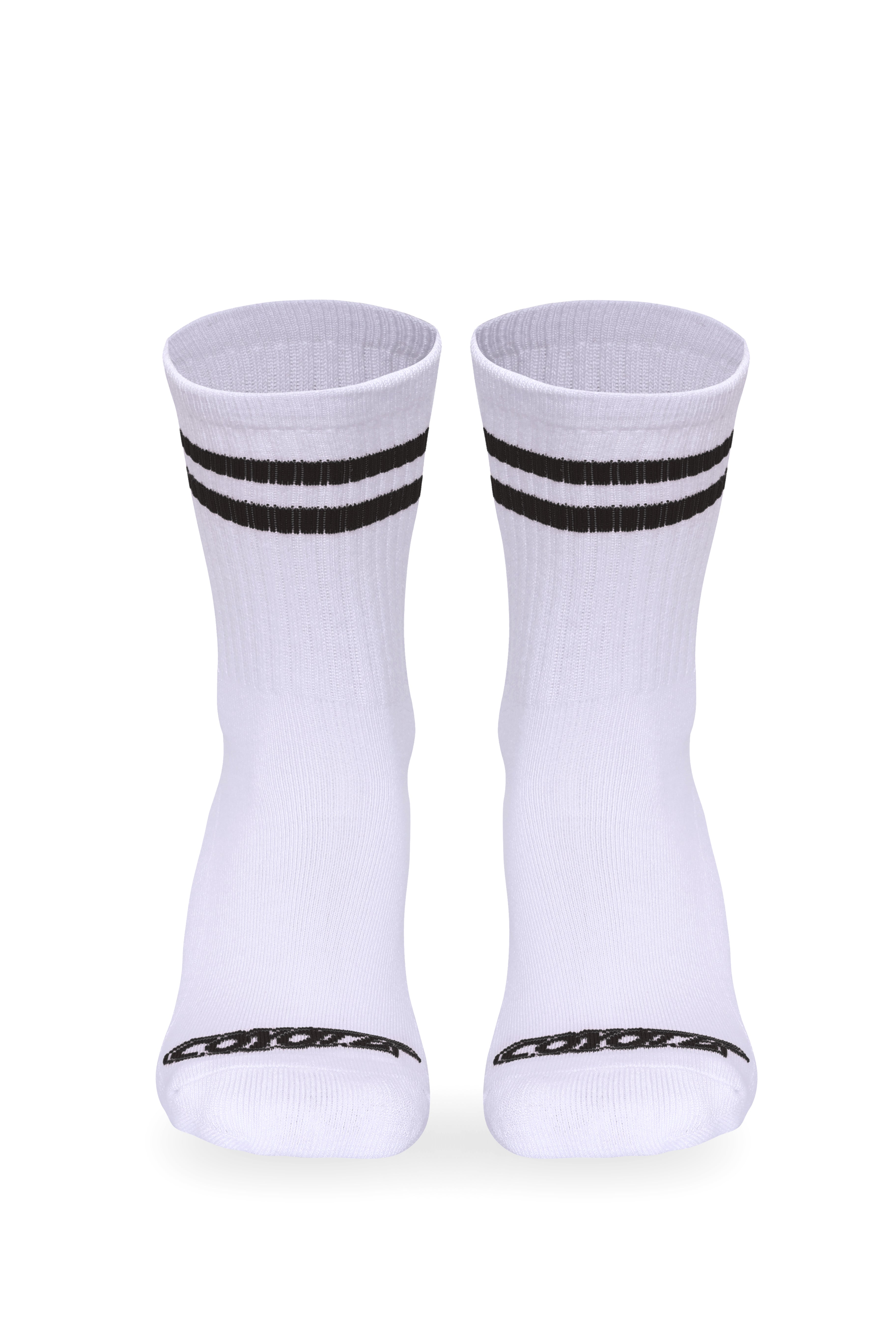 Cotton Ringer Sock | Black