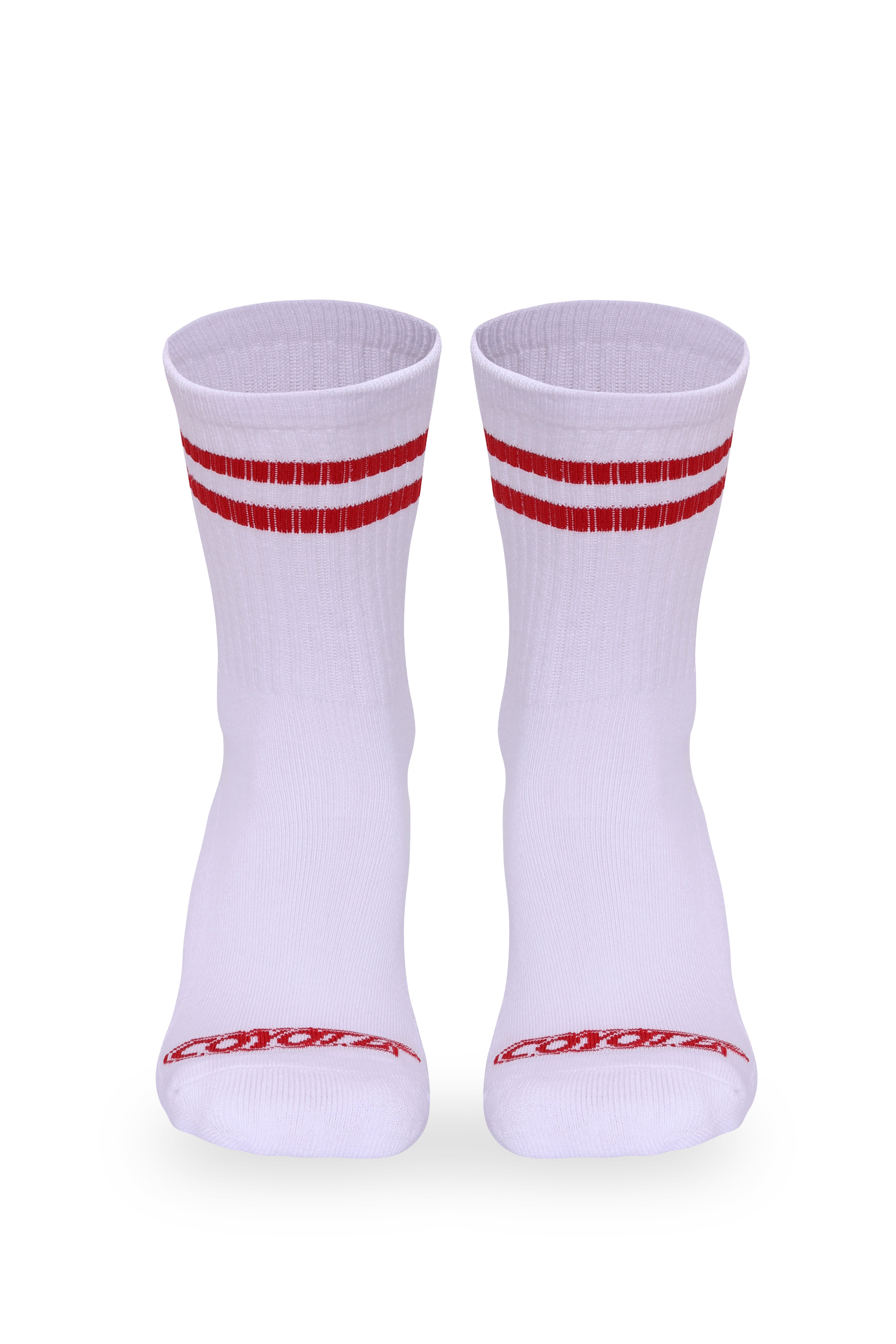 Cotton Ringer Sock | Red