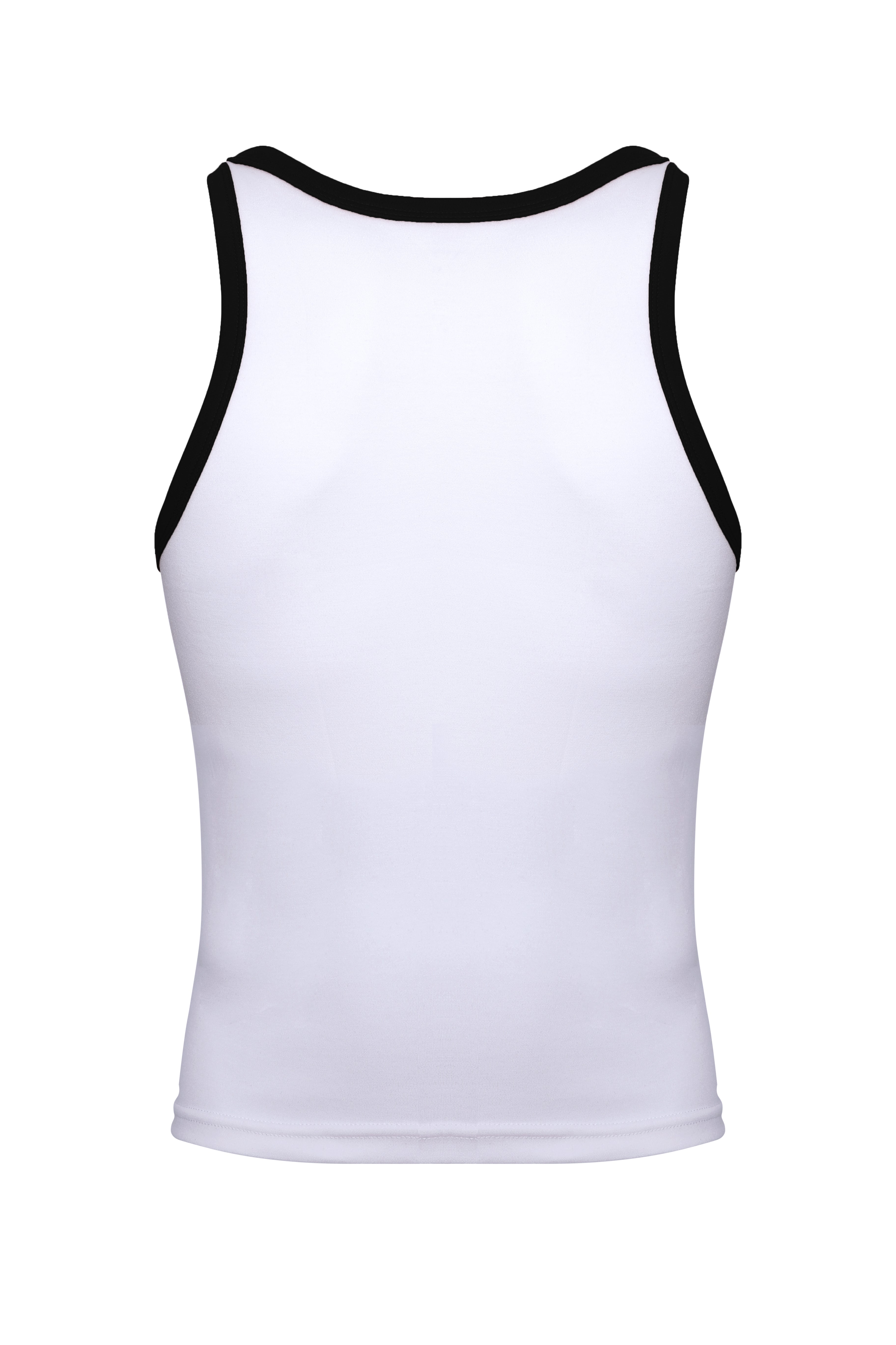 Cotton Ringer Tank | Black