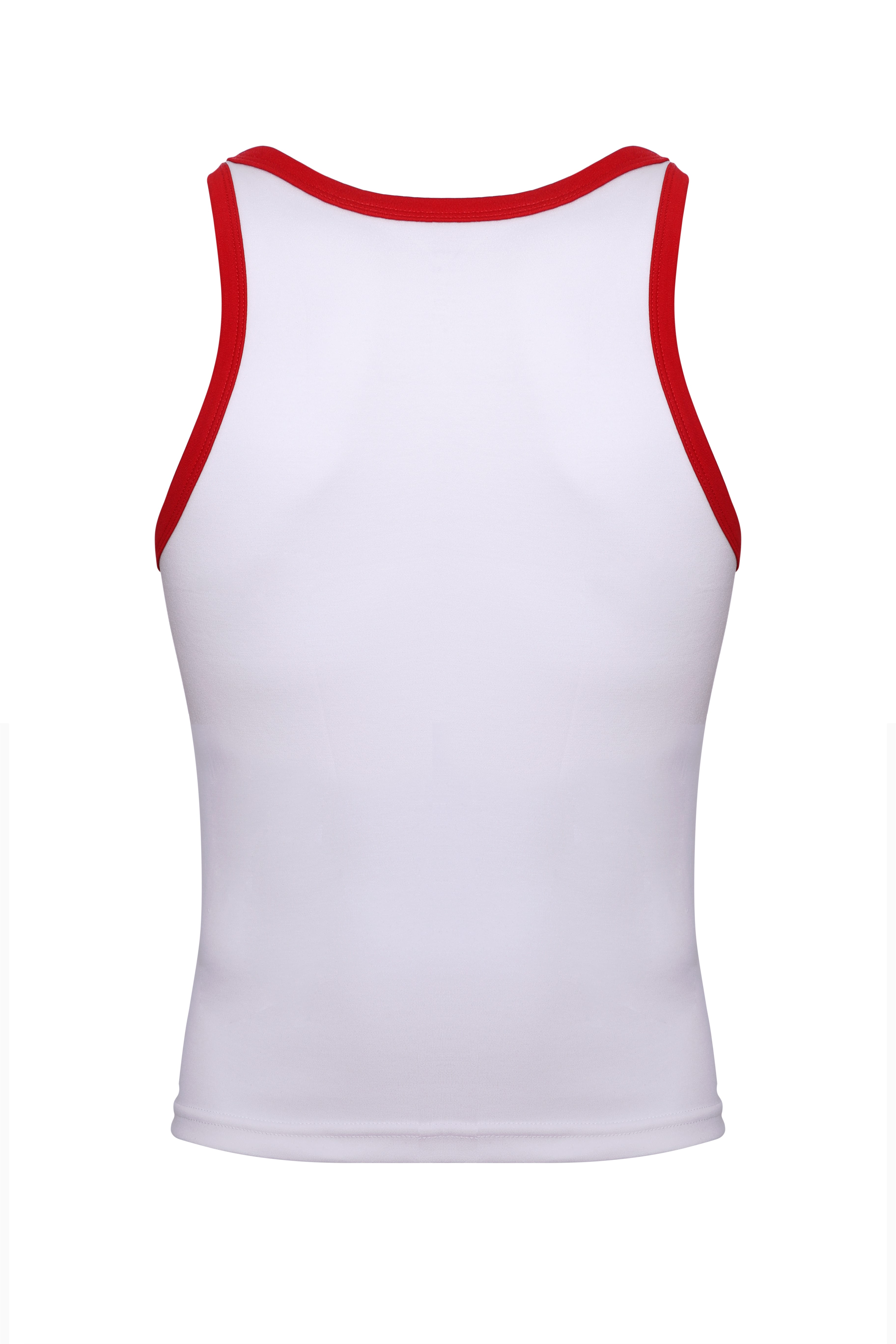 Cotton Ringer Tank | Red