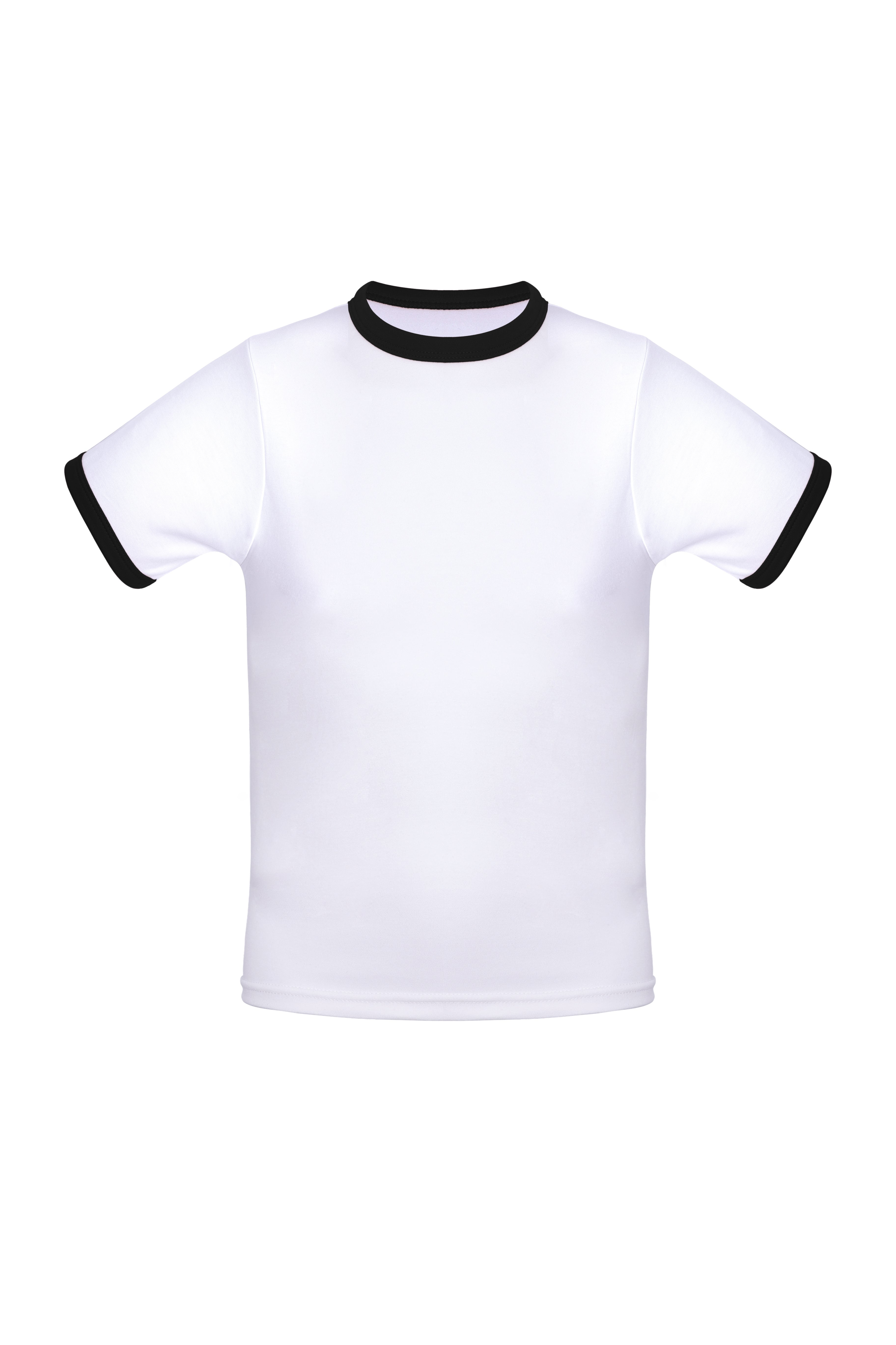 Cotton Ringer T-Shirt | Black