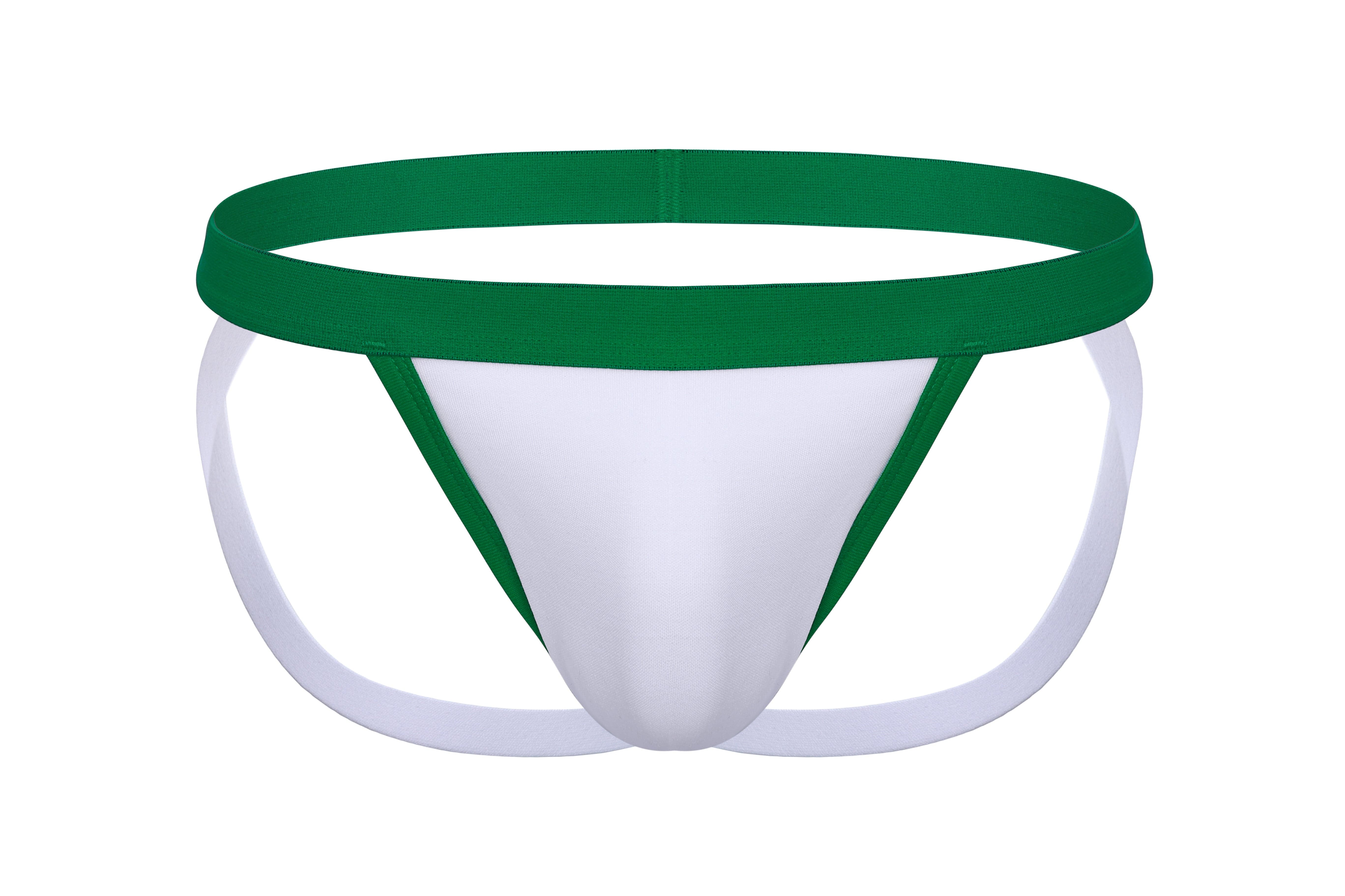 Cotton Ringer Jockstrap | Green