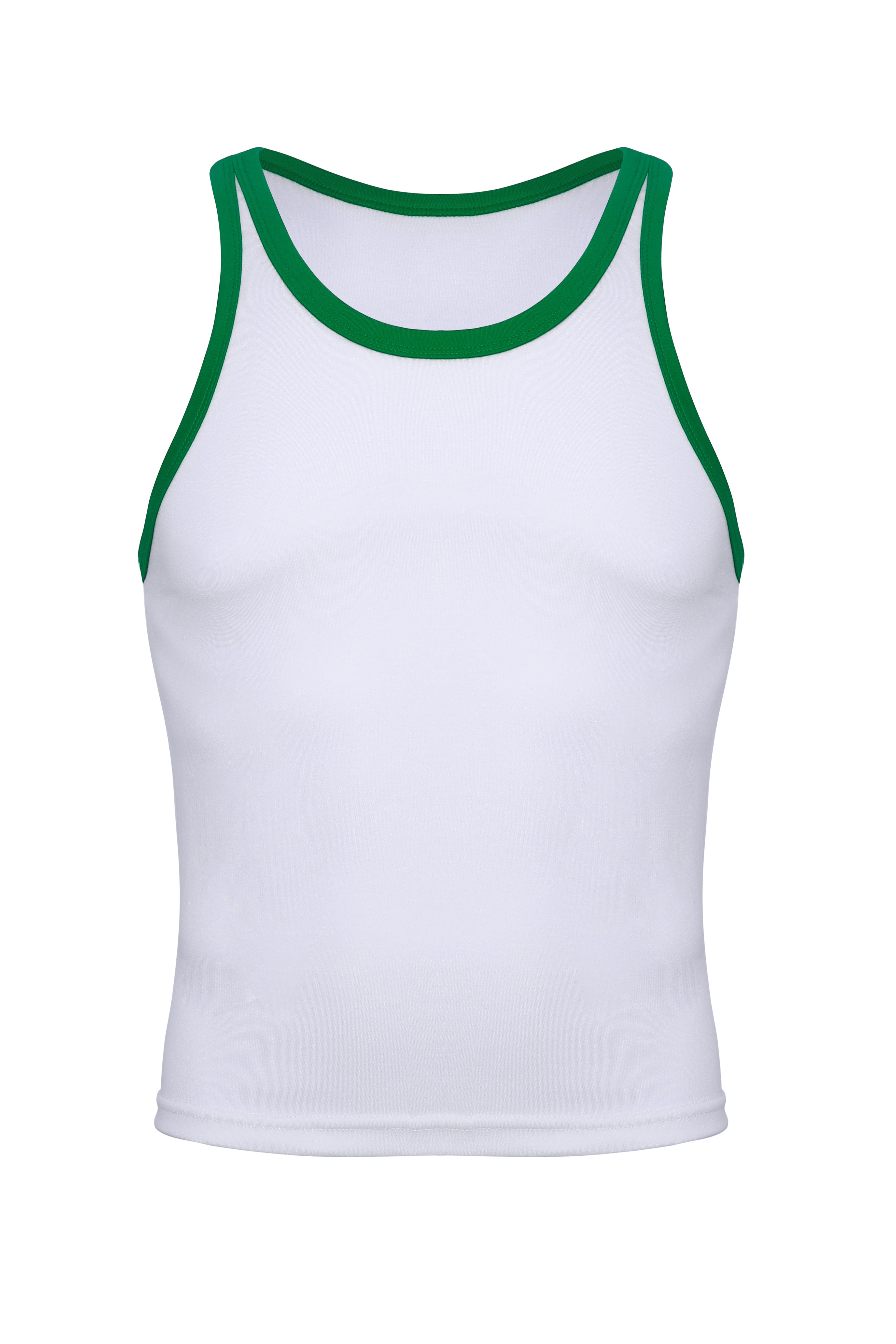 Cotton Ringer Tank | Green