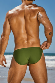 Classic Swim Brief | Olive Swim Briefs | Coyote Jocks