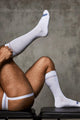 Varsity Sock | Super White - Coyote Jocks